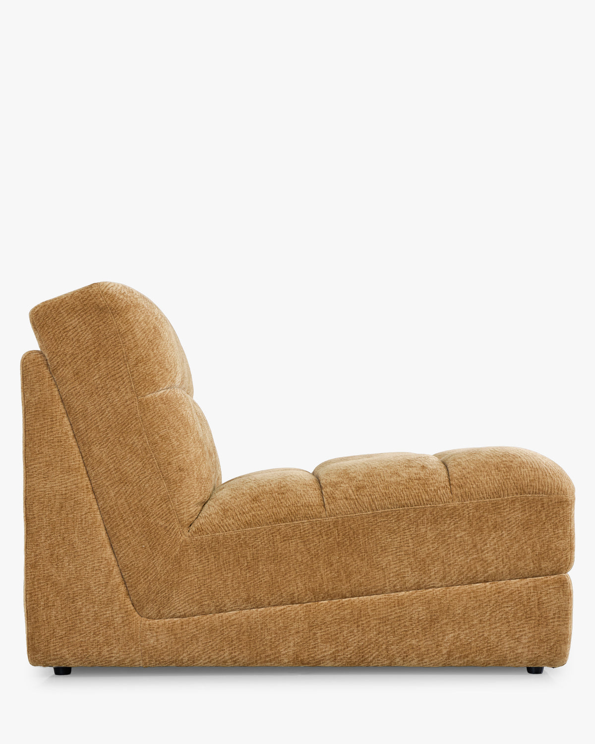 Fauteuil modulable Paul - camel crêpé - vue de profil