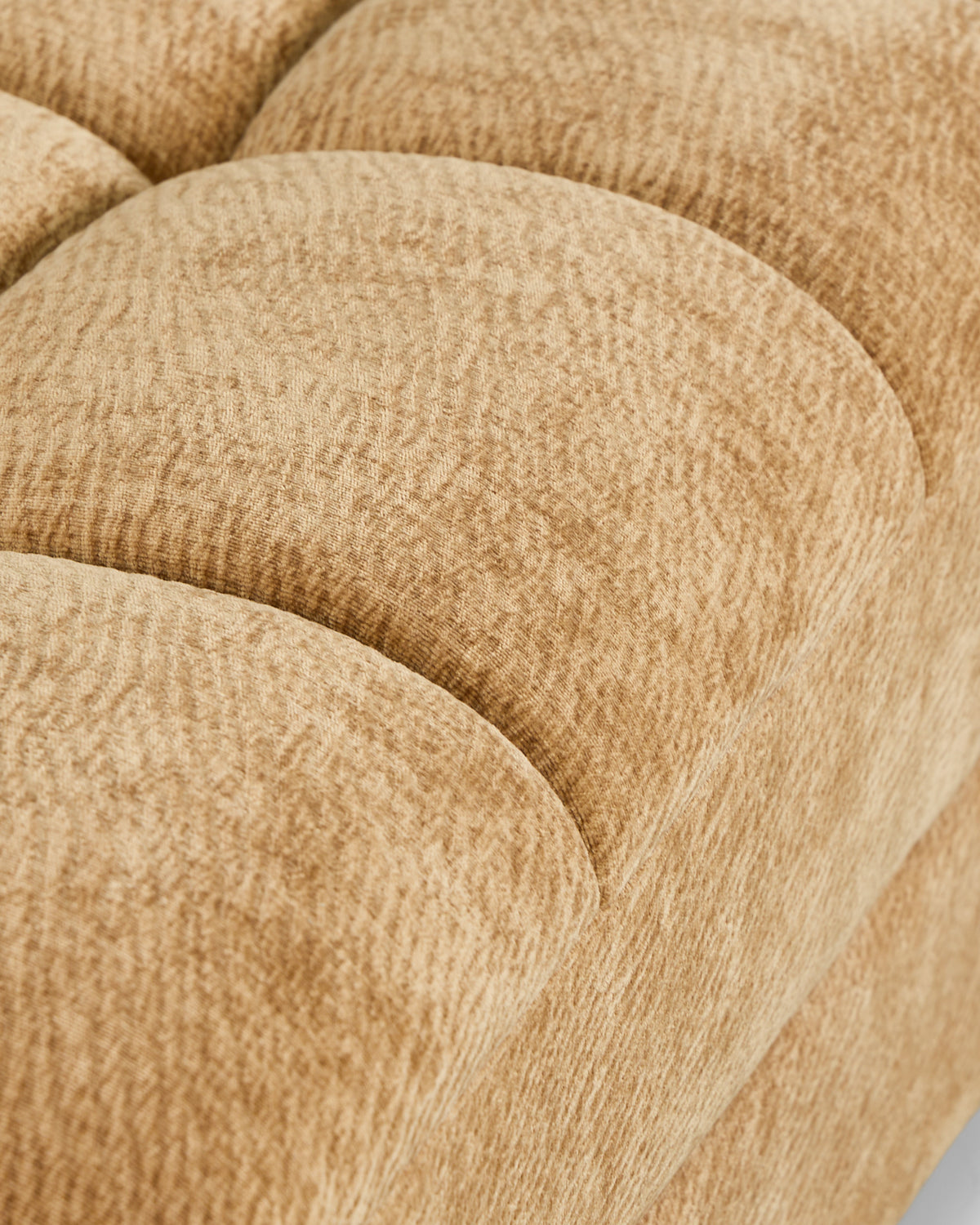Fauteuil modulable Paul - camel crêpé - texture du tissu en macro
