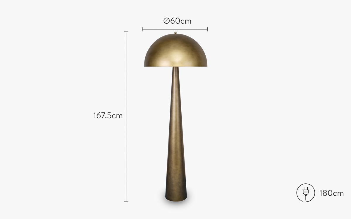 dimensions lampadaire olympia bronze - NV Gallery