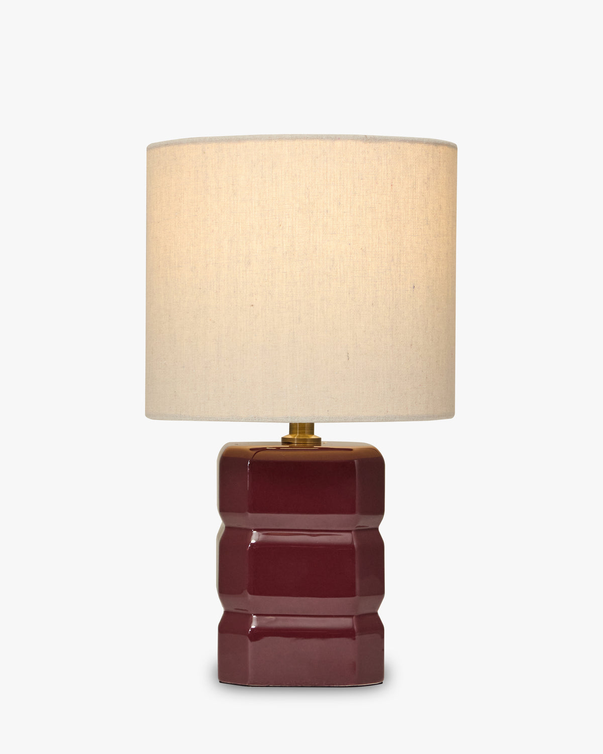 Lampe Anya - abat-jour tissu crème en gros plan